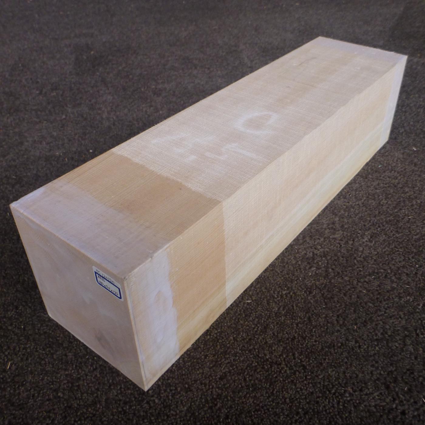 彫刻材 天然木曽檜 柾目盤 ラフ材 L450×T120×W120mm 3C120120 C 