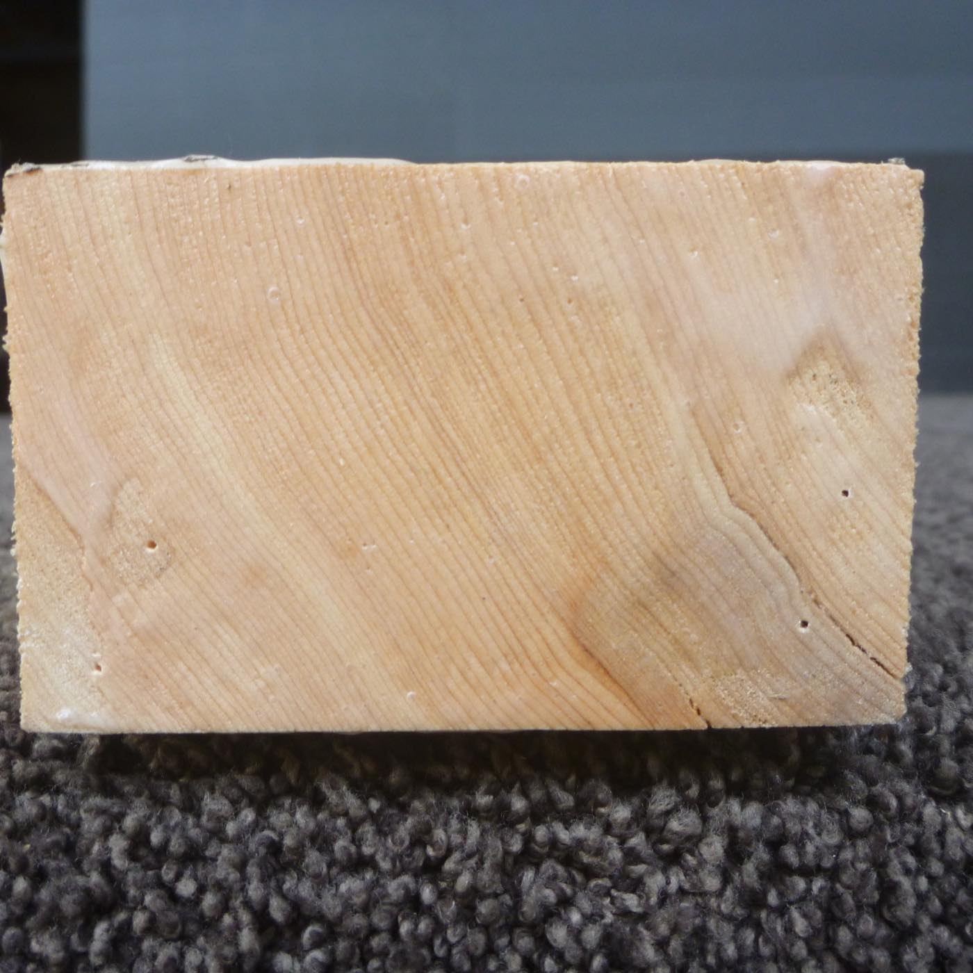 彫刻材 天然木曽檜 柾目板 ラフ材 L900×T45×W75mm TKIQ-20