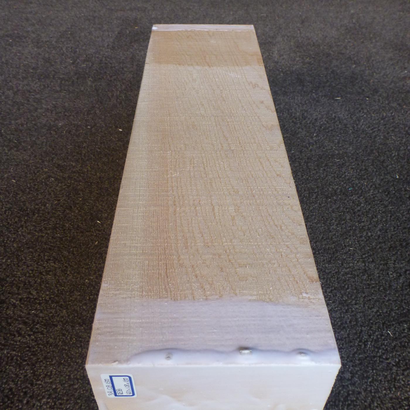 彫刻材 天然木曽檜 柾目盤 ラフ材 L450×T128×W150mm 3A128150 Aグレード 定番商品