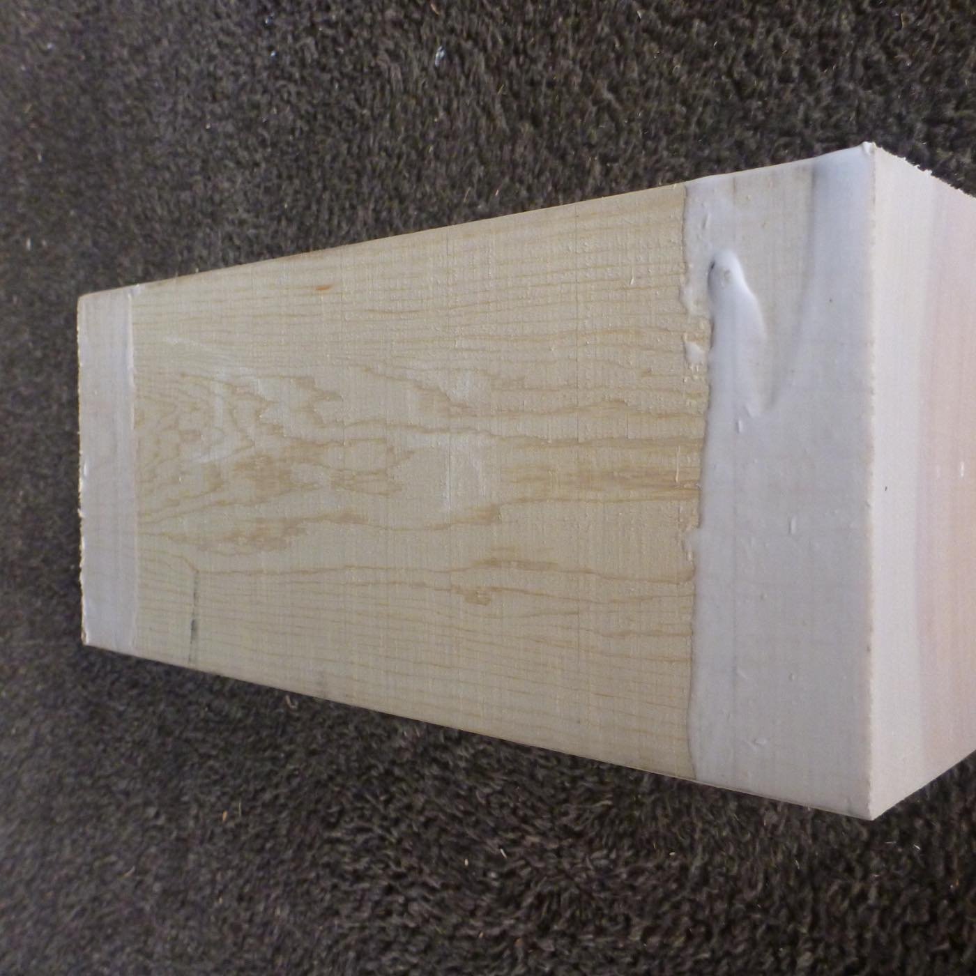 彫刻材 天然木曽檜 板目盤 ラフ材 L250×T110×W118mm 5B110118 Bグレード 定番商品